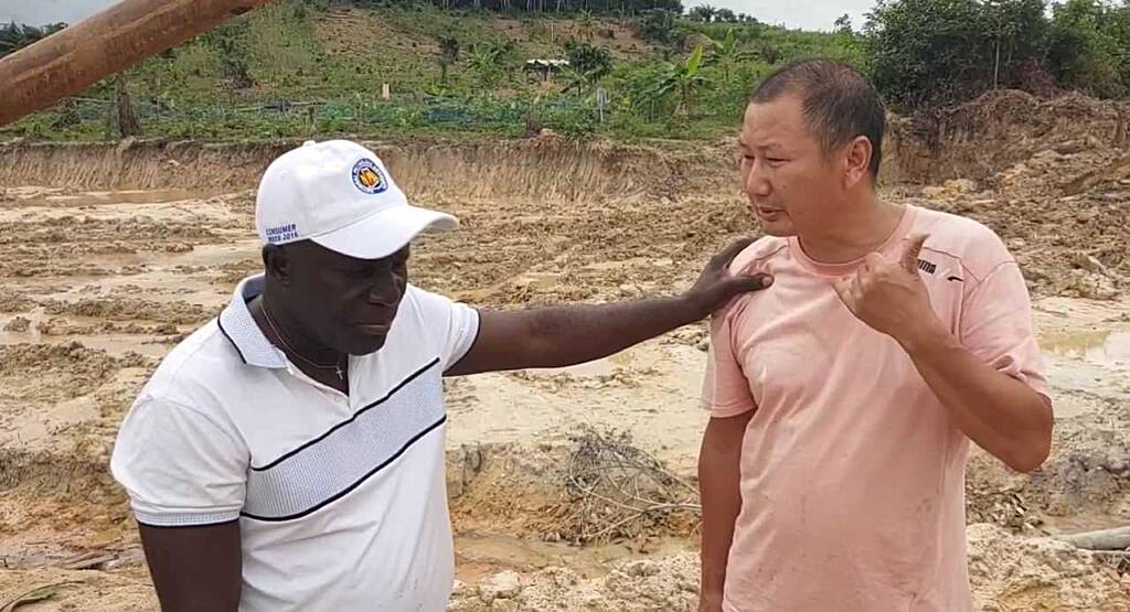 Lower Axim Chief arrests 1 Chinese and two Ghanaian illegal miners