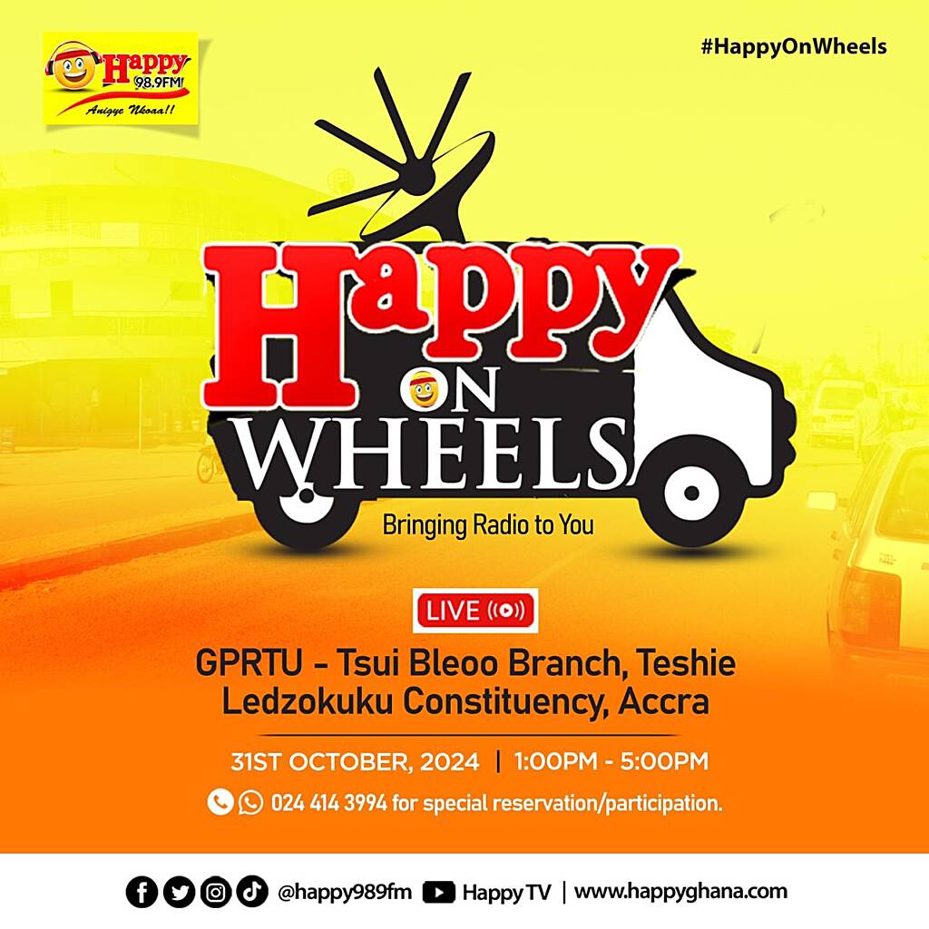 Happy FM set sights on Ledzokuku as next stop for Happy On Wheels