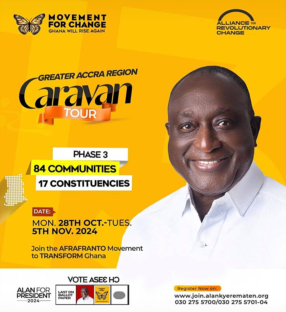 Alan tours Greater Accra in eight days