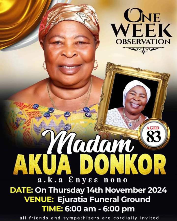 Family sets date for Akua Donkor’s one-week observation