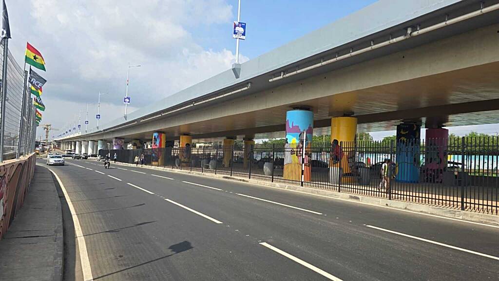 President Nana Akufo-Addo commissions flowerpot interchange in Accra