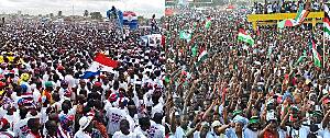 Ghana Police Service commends NPP and NDC supporters for peaceful final rallies in Accra