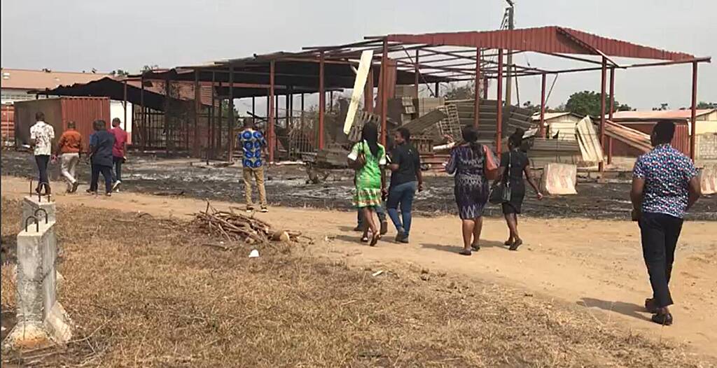 Parliamentary Committee on Works and Housing visits Saglemi housing project after fire outbreak