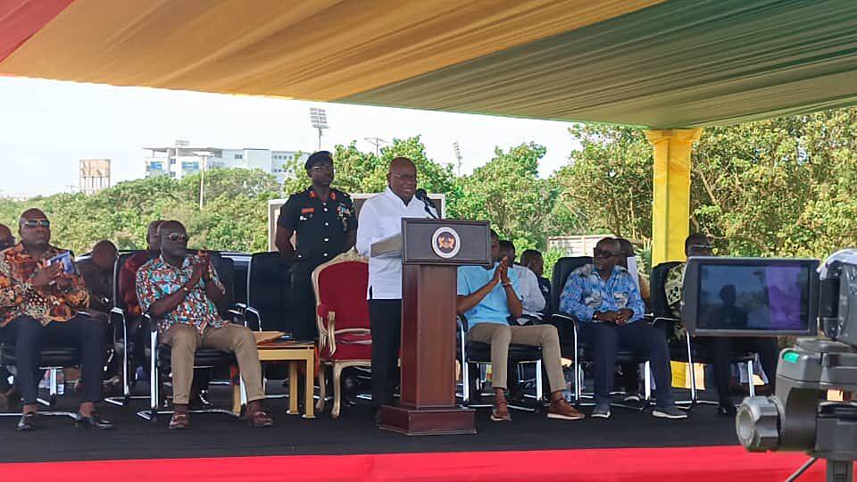 Prez. Akufo-Addo cuts sod for Heroes Park project