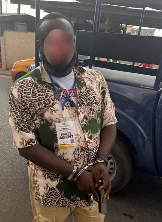 Man arrested for carrying weapon at Okaikwei South polling station