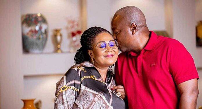 Lordina Mahama writes love letter to JM on Election Day