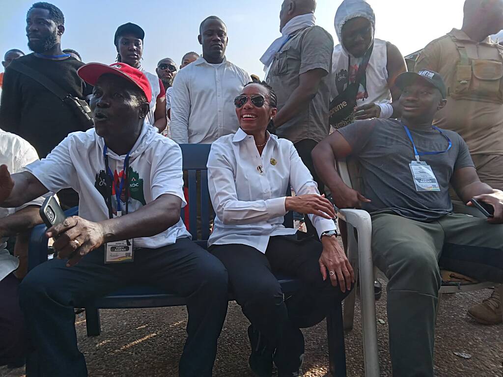 Zanetor Agyeman-Rawlings welcomed with cheer at Korley Klottey collation center