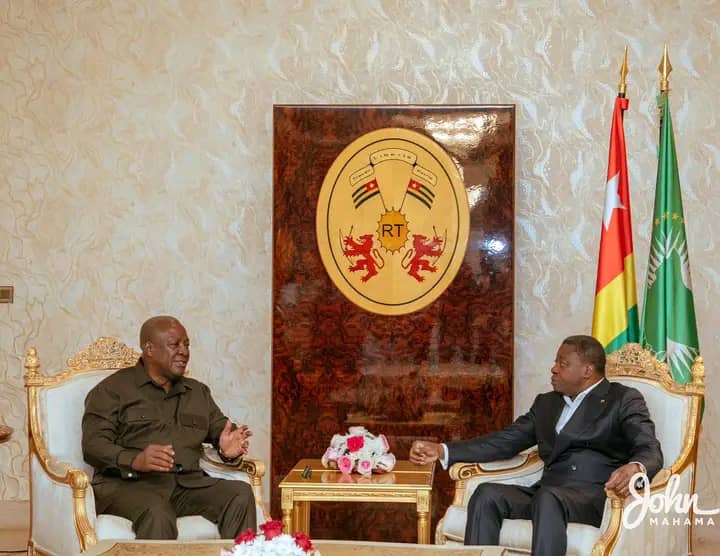 John Mahama visits Togolese President ahead of January 7 inauguration