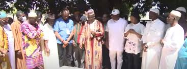 Mahama visits father’s grave before casting his vote