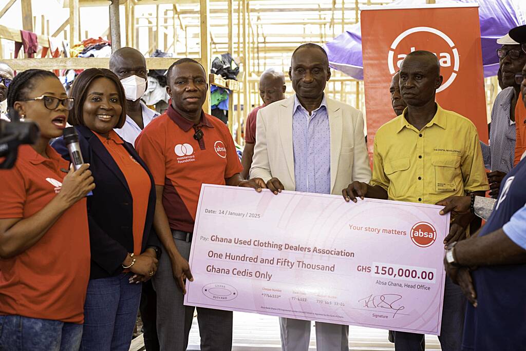 Absa Bank Supports Kantamanto Traders with GHS 150,000