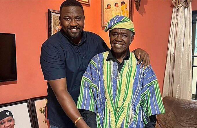 John Dumelo mourns father