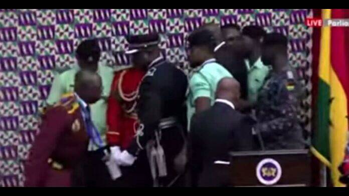 President’s bodyguard collapses midway through State of the Nation Address