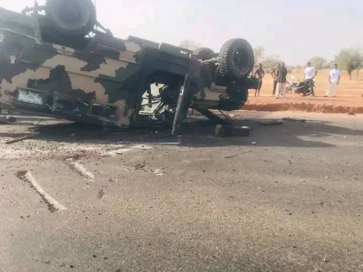 One soldier reported dead after armored vehicle somersaulted several times on Bawku-Bolgatanga highway