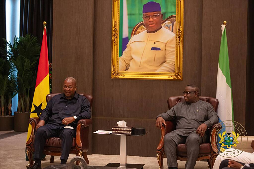 Prez Mahama visits Sierra Leone to strengthen bilateral ties