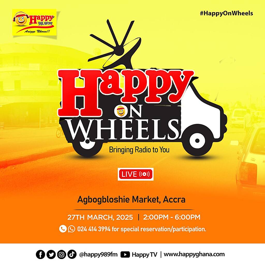 Happy98.9FM set to host “Happy On Wheels” at Agbogbloshie Market